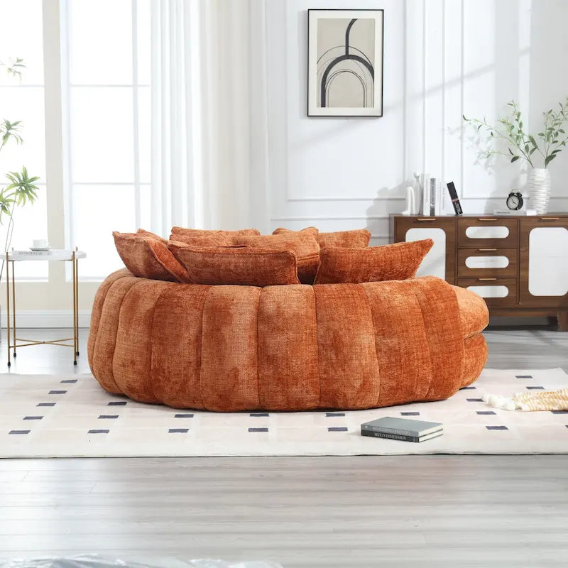 Bequemes Doppel-Schlafsofa in Laibungsform, übergroßes Schlafsofa mit Armlehnen