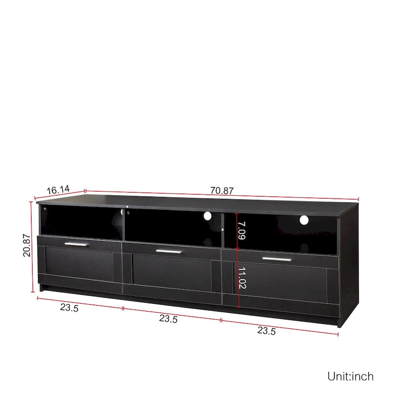 Moderner minimalistischer TV-Schrank, 80-Zoll-TV-Ständer