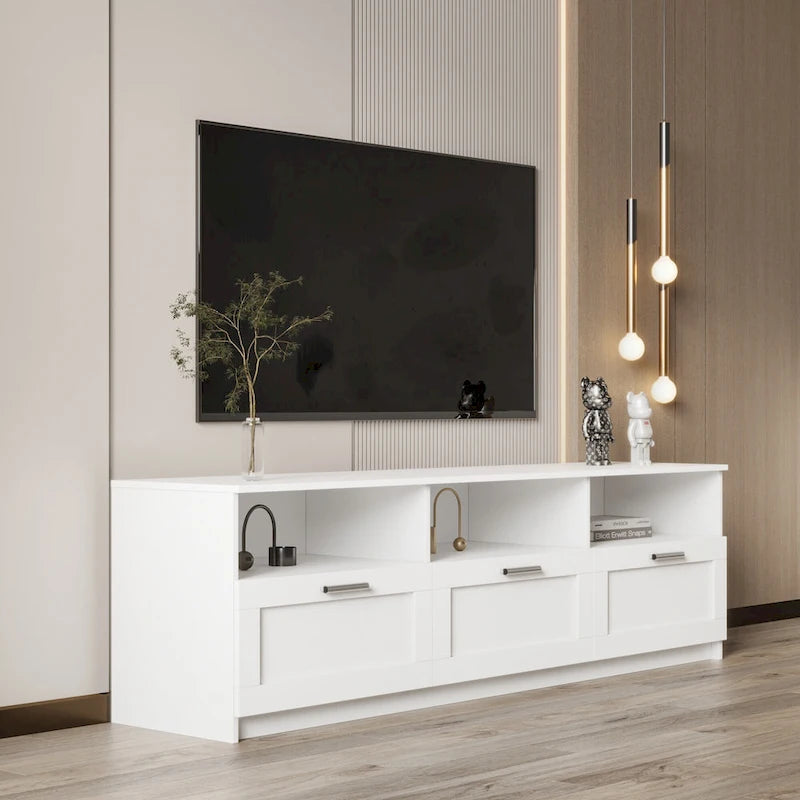Moderner minimalistischer TV-Schrank, 80-Zoll-TV-Ständer