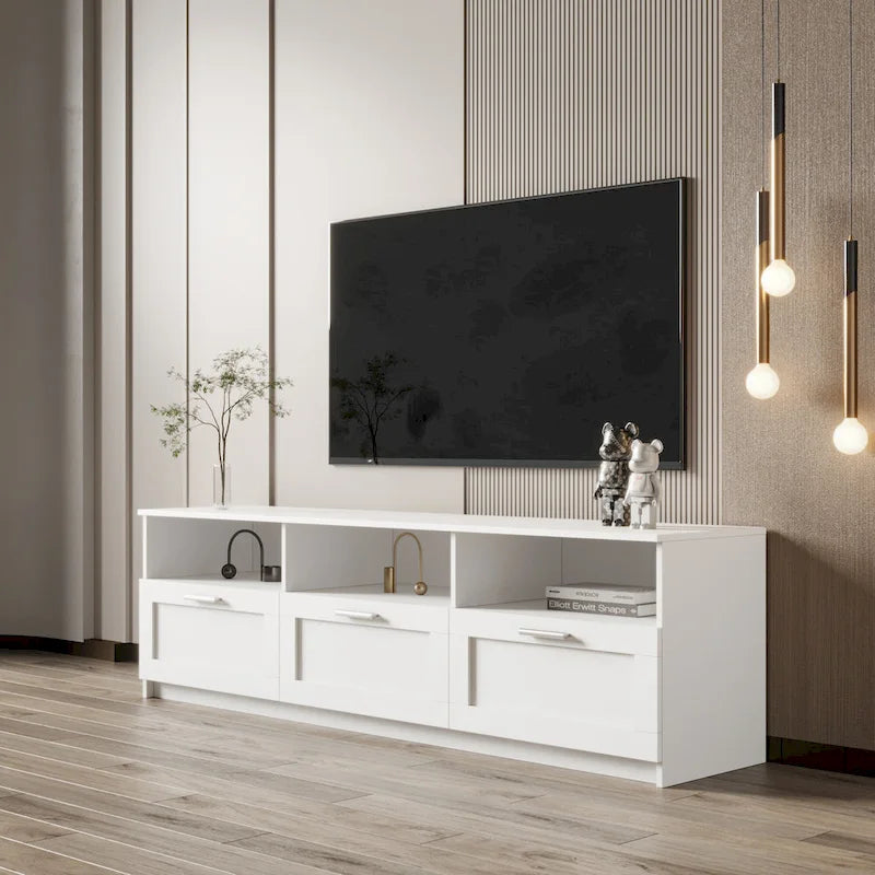 Moderner minimalistischer TV-Schrank, 80-Zoll-TV-Ständer