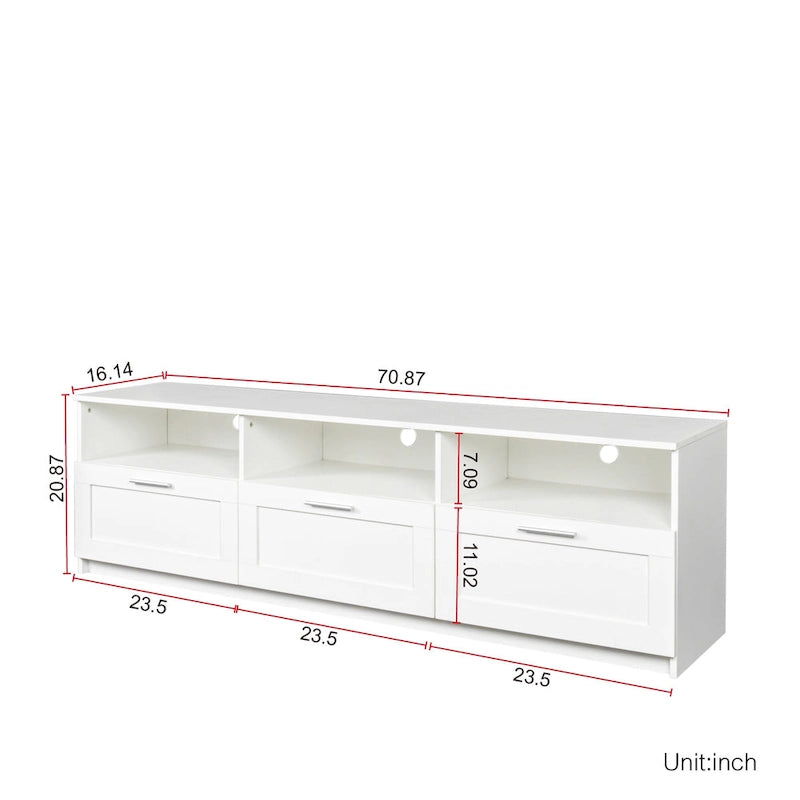 Moderner minimalistischer TV-Schrank, 80-Zoll-TV-Ständer