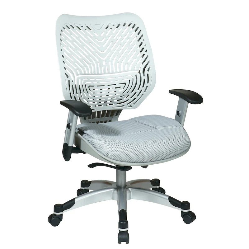 Silla de oficina autoajustable con asiento de malla y brazos ajustables