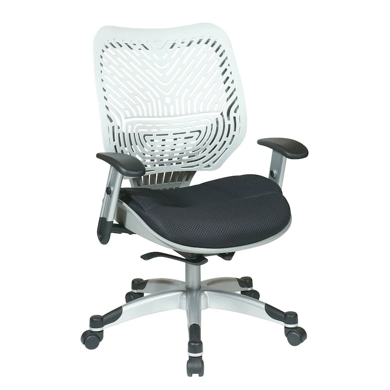 Silla de oficina autoajustable con asiento de malla y brazos ajustables
