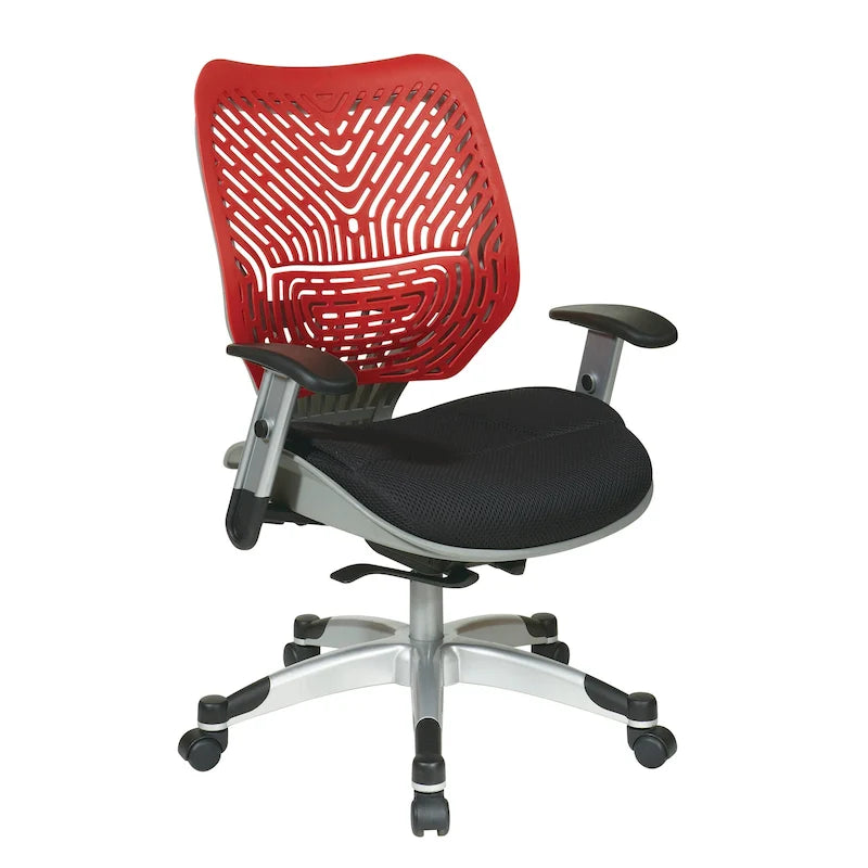 Silla de oficina autoajustable con asiento de malla y brazos ajustables