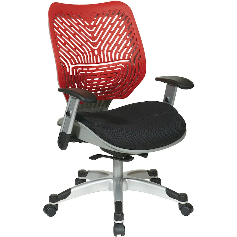 Silla de oficina autoajustable con asiento de malla y brazos ajustables