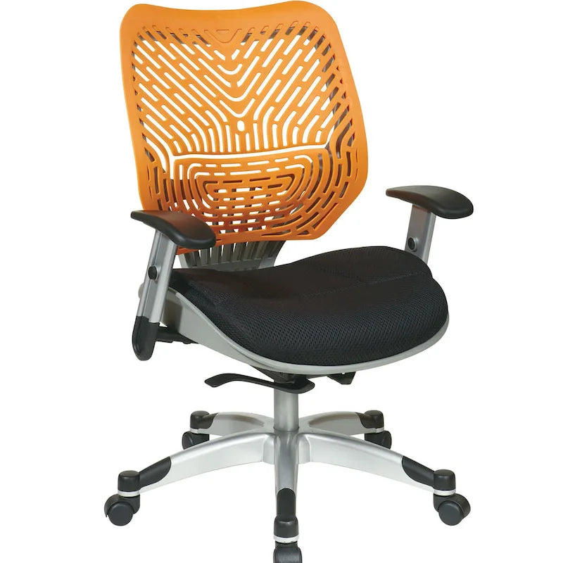 Silla de oficina autoajustable con asiento de malla y brazos ajustables