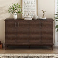 Credenza a 4 ante con ampio spazio contenitore e ripiani regolabili