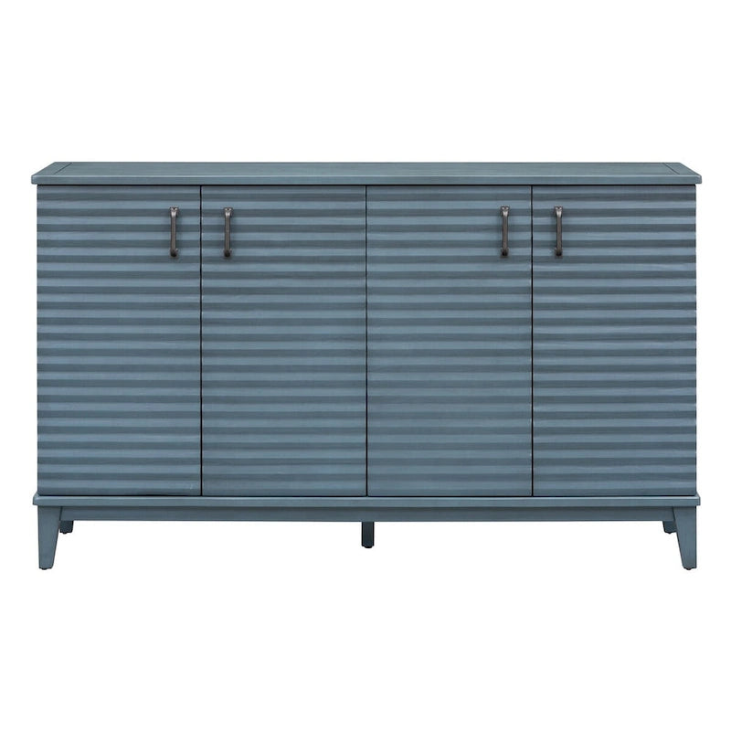 Credenza a 4 ante con ampio spazio contenitore e ripiani regolabili