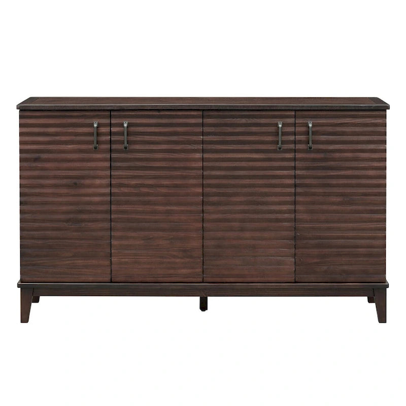 Credenza a 4 ante con ampio spazio contenitore e ripiani regolabili
