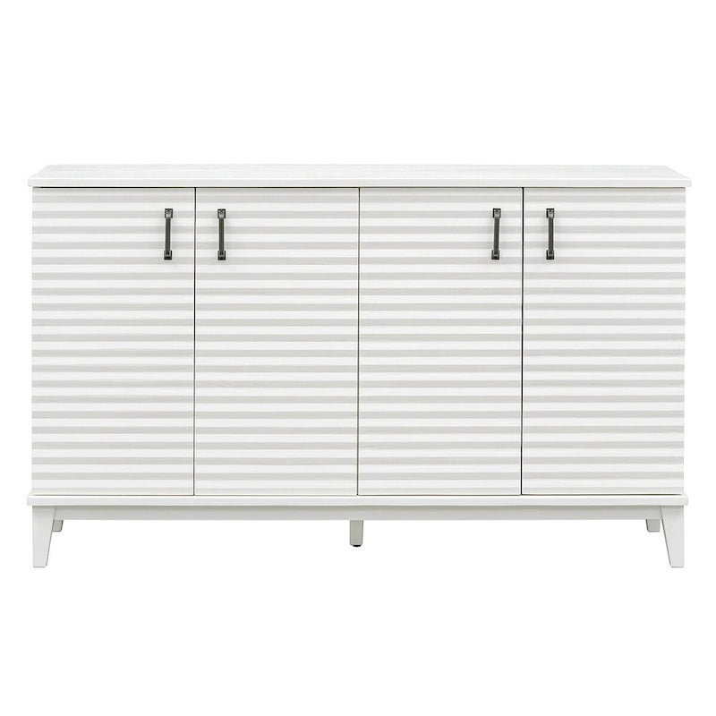 Credenza a 4 ante con ampio spazio contenitore e ripiani regolabili