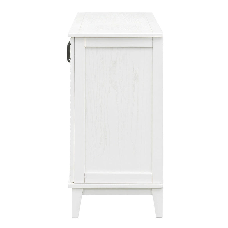Credenza a 4 ante con ampio spazio contenitore e ripiani regolabili