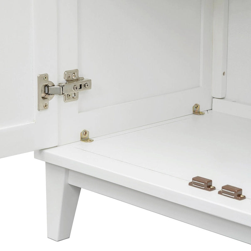 Credenza a 4 ante con ampio spazio contenitore e ripiani regolabili