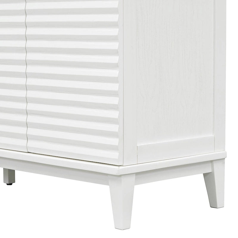 Credenza a 4 ante con ampio spazio contenitore e ripiani regolabili