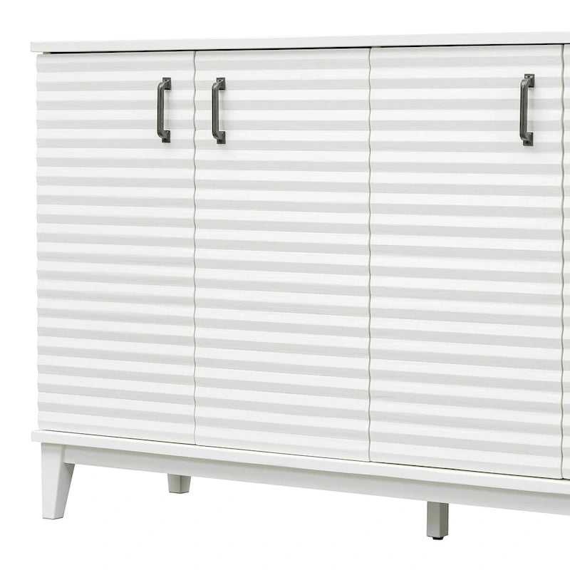 Credenza a 4 ante con ampio spazio contenitore e ripiani regolabili