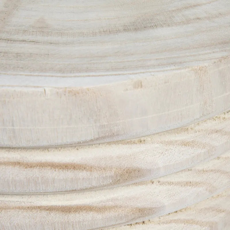 Taburete tallado de madera de paulownia