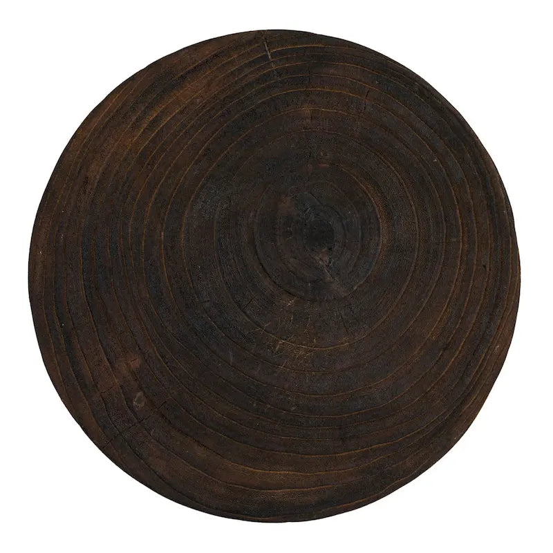 Taburete tallado de madera de paulownia