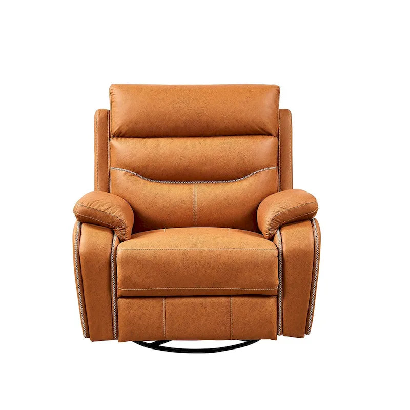 Sillón reclinable mecedor con dos motores, giratorio, reposacabezas eléctrico y carga USB